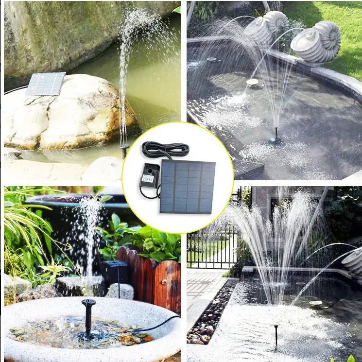 La innovadora y ecológica nueva Fuente de Agua Solar para Jardines y Estanques【Compra 1 y Llévate 1 Gratis】