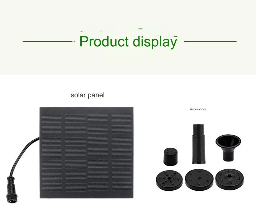 La innovadora y ecológica nueva Fuente de Agua Solar para Jardines y Estanques【Compra 1 y Llévate 1 Gratis】