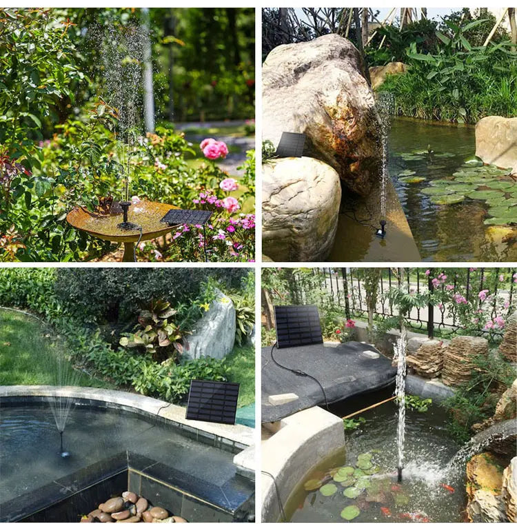 La innovadora y ecológica nueva Fuente de Agua Solar para Jardines y Estanques【Compra 1 y Llévate 1 Gratis】