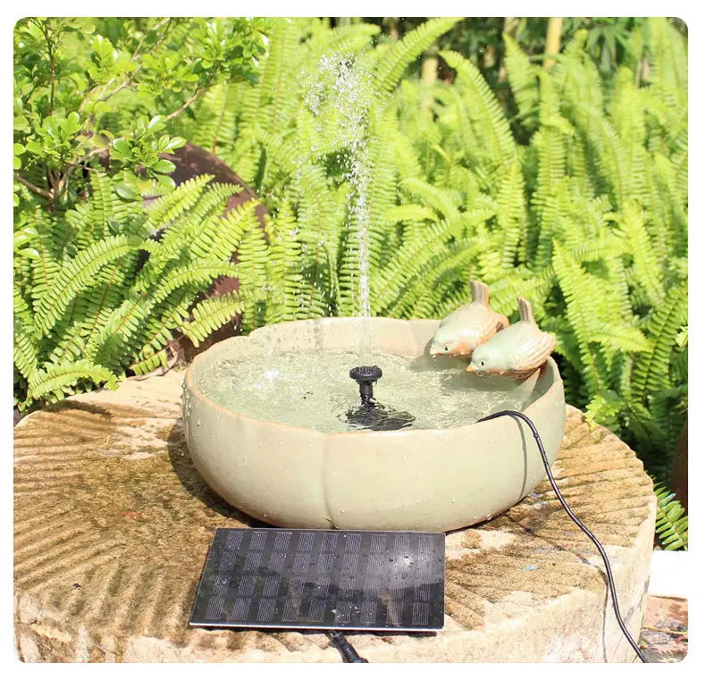 La innovadora y ecológica nueva Fuente de Agua Solar para Jardines y Estanques【Compra 1 y Llévate 1 Gratis】
