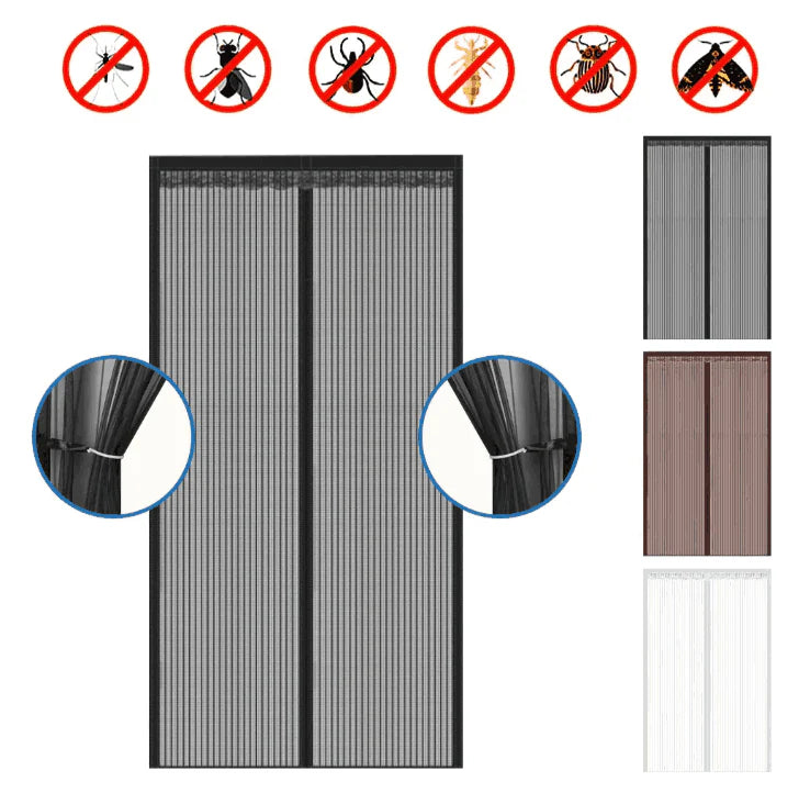 Malla/Cortina Mosquitera Magnética para Puertas