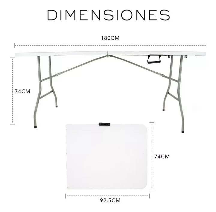Mesa Plegable para Fiestas y Eventos (Capacidad de 8-12 personas) | MagicEvents™