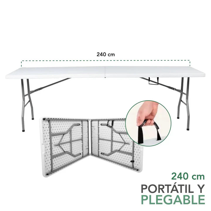 Mesa Plegable para Fiestas y Eventos (Capacidad de 8-12 personas) | MagicEvents™