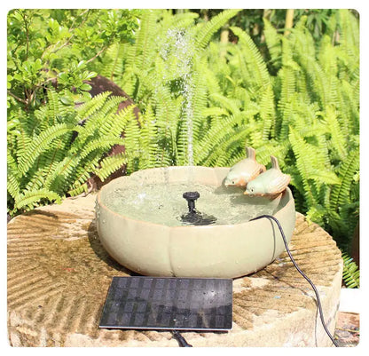 La innovadora y ecológica nueva Fuente de Agua Solar para Jardines y Estanques【Compra 1 y Llévate 1 Gratis】