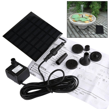 La innovadora y ecológica nueva Fuente de Agua Solar para Jardines y Estanques【Compra 1 y Llévate 1 Gratis】