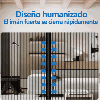 Malla/Cortina Mosquitera Magnética para Puertas
