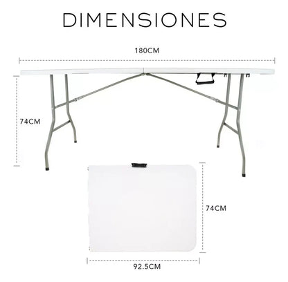 Mesa Plegable para Fiestas y Eventos (Capacidad de 8-12 personas) | MagicEvents™