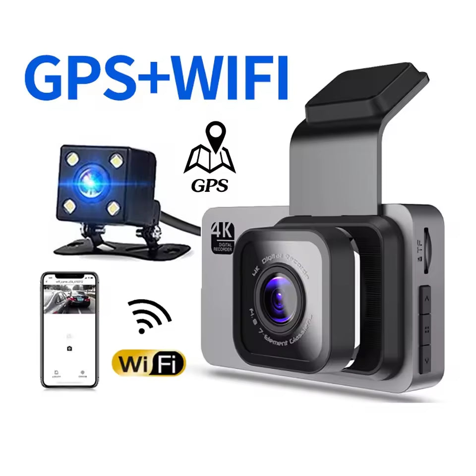 Cámara HD para carro con Wifi y GPS integrado